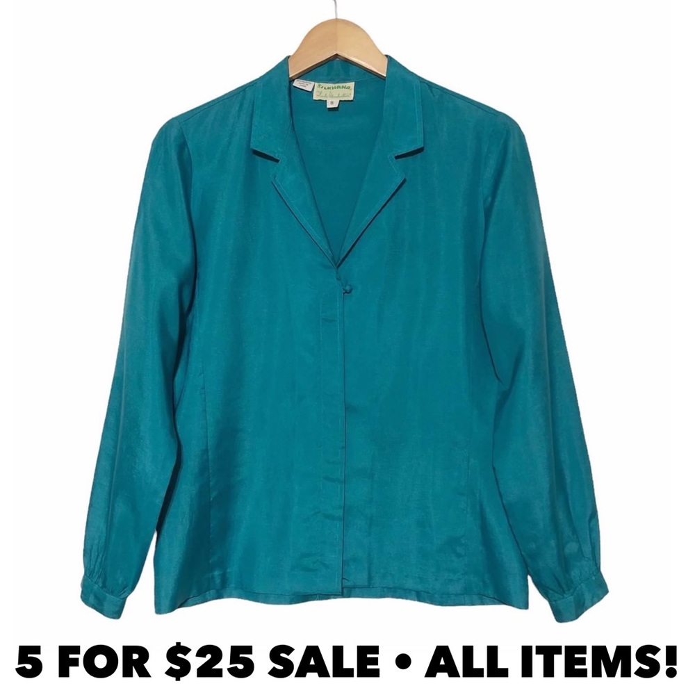 Vintage 70s Silkhana Lady Manhattan Blouse